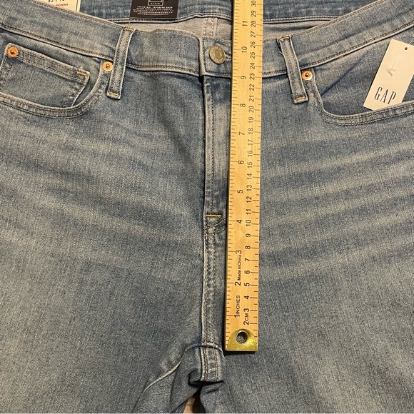 GAP True Skinny Mid Rise Jeans Light Wash 660446 32/14R - Picture 6 of 14